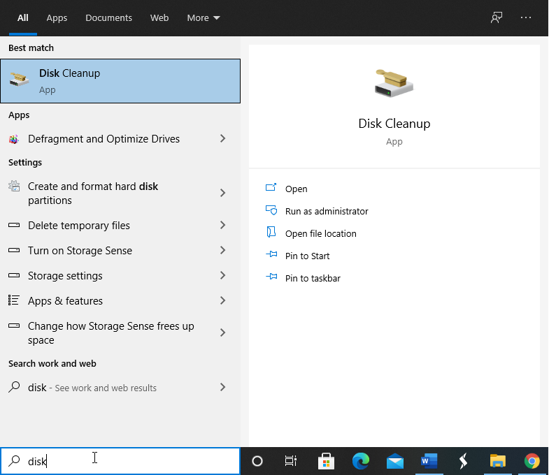 Disk Cleanup Utility
