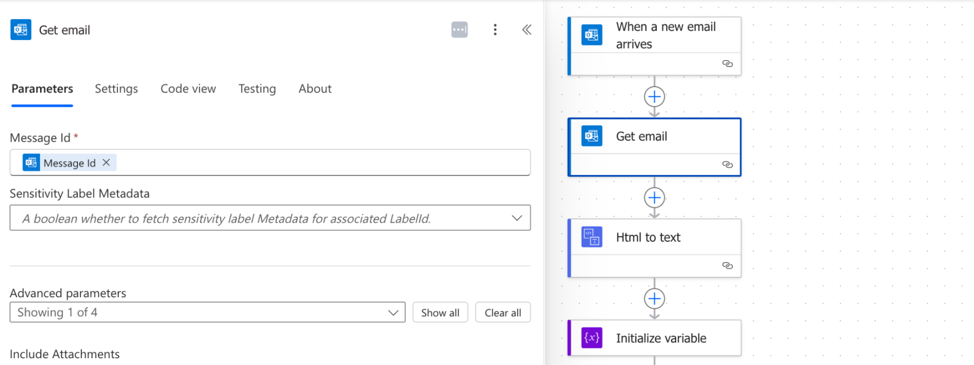 Extracting data from email with Power Automate